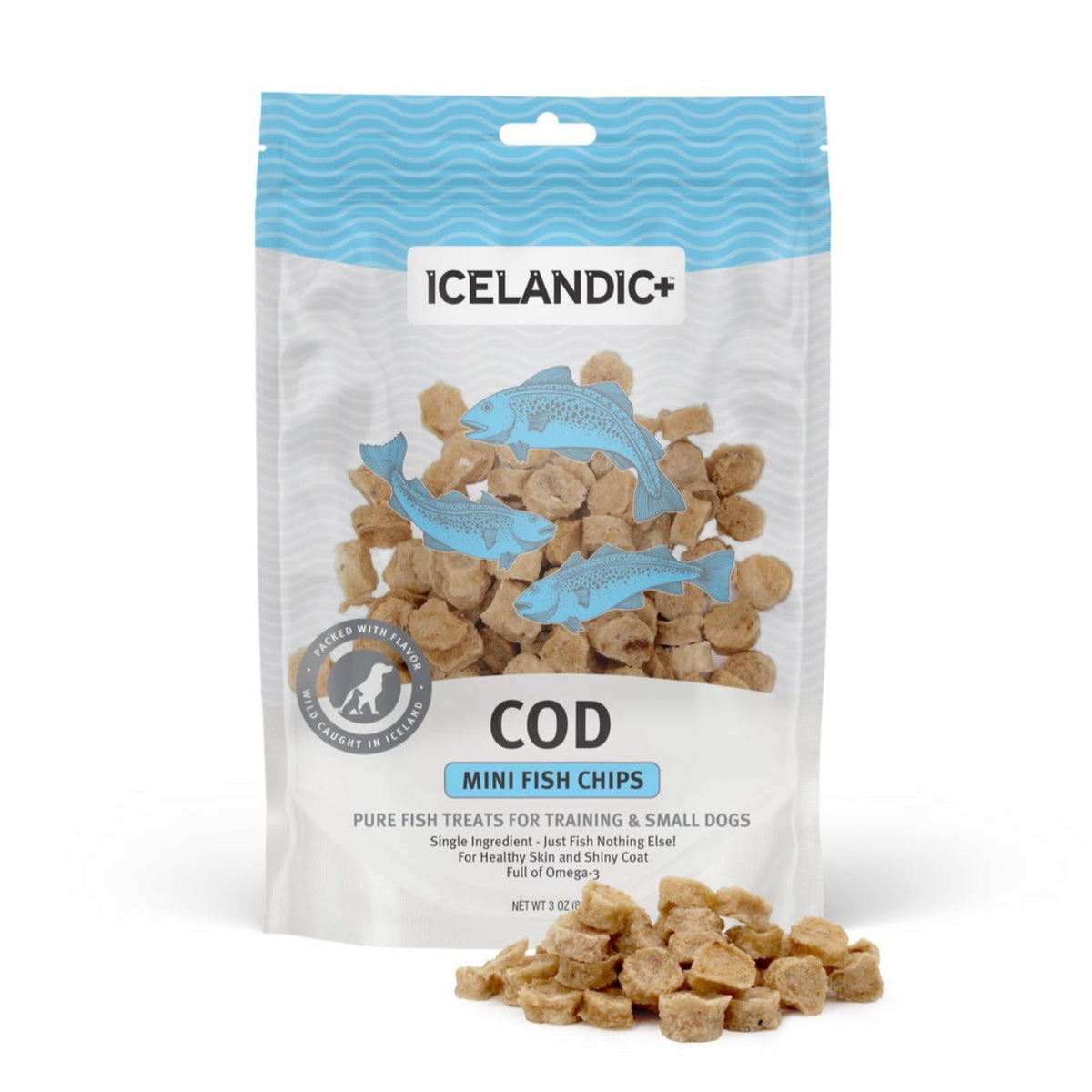 Mini Cod Riverside March Icelandic+ Mini Cod Fish Bites Treats for Dogs and Cats, 2.5oz – Joy Paw