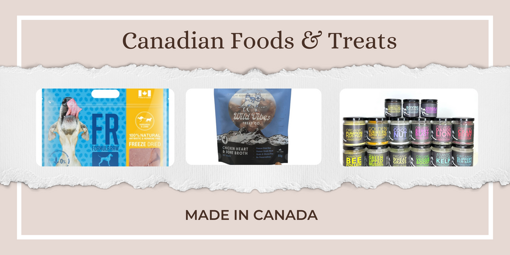 Canadian foods and treats for dogs and cats