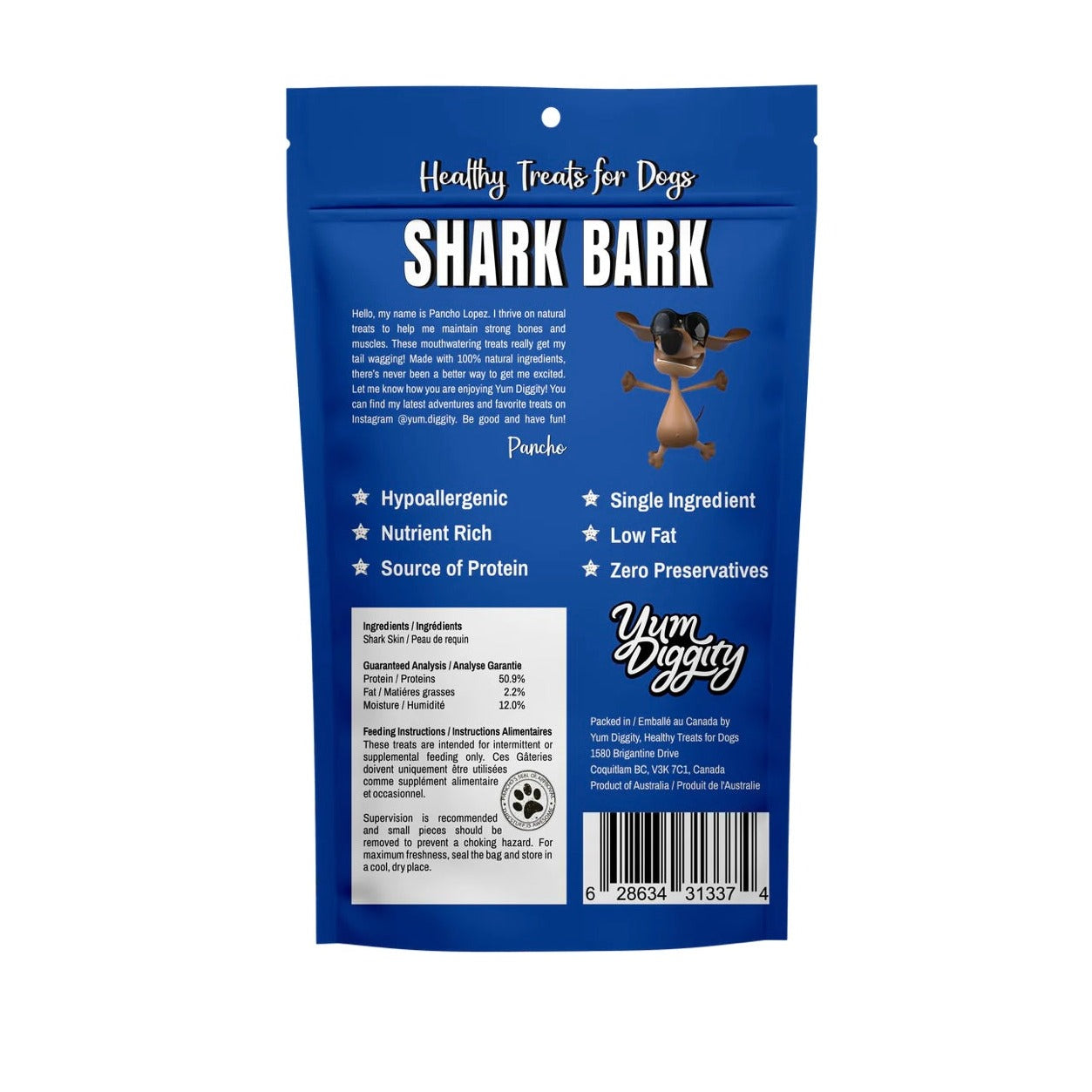 Shark bark hotsell dog treats